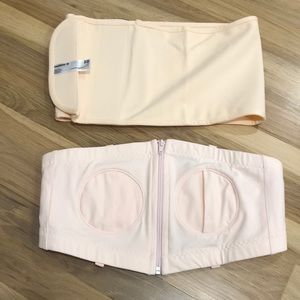 Nursing and pumping bra and belt